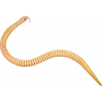 Dřevěná hračka DIY Dřevěný ohebný had k vymalování hračka 3+