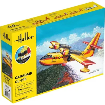 Plastikový model Canadair CL-215 - obsahuje barvy a lepidlo - Heller STARTER KIT 56373