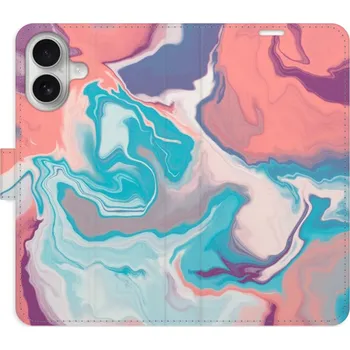 Pouzdro na mobilní telefon Flipové pouzdro iSaprio - Abstract Paint 06 - iPhone 16