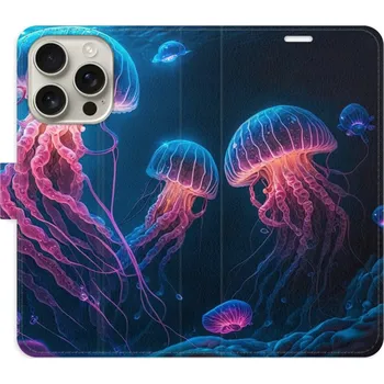 Pouzdro na mobilní telefon Flipové pouzdro iSaprio - Jellyfish - iPhone 16 Pro