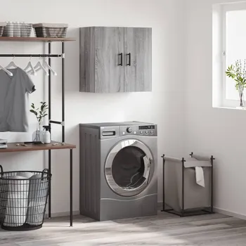 Komoda zahrada-XL Nástěnná skříňka šedá sonoma 60 x 31 x 60 cm kompozitní dřevo 829978