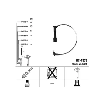 Zapalovací kabel Sada kabelů pro zapalování NGK 5381
