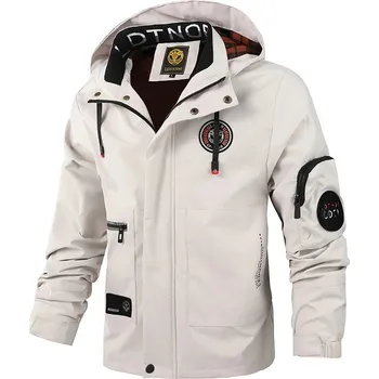 Pánský zimní kabát Pánská zimní bunda ND835 Barva: Béžová, Velikost: 4XL