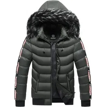 Pánský zimní kabát Pánská zimní bunda ND813 Barva: Zelená, Velikost: 5XL