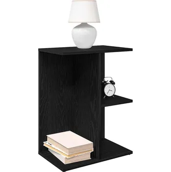 Noční stolek vidaXL Noční stolek 46,5x29x61 cm kompozitní dřevo [858660] Barva: Černá