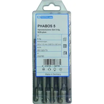 Sada nářadí PROTECCLASS PROTEC Sada PHABOS 5 vrtáků do betonu SDS+ 5dílná 05102373