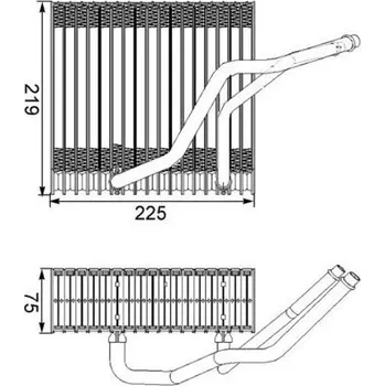 Výparník klimatizace Výparník, klimatizace MAHLE AE 38 000S
