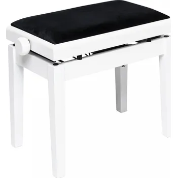 Klavírní stolička a lavice Stagg PBH 390 WHM VBK, hydraulická klavírní stolička