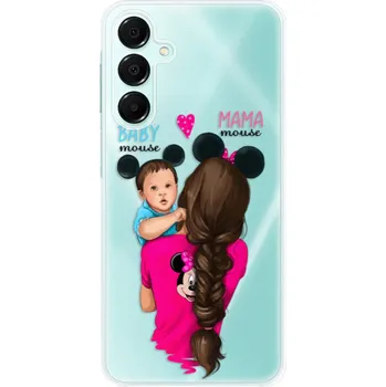 Pouzdro na mobilní telefon Odolné silikonové pouzdro iSaprio - Mama Mouse Brunette and Boy - Samsung Galaxy A16 5G
