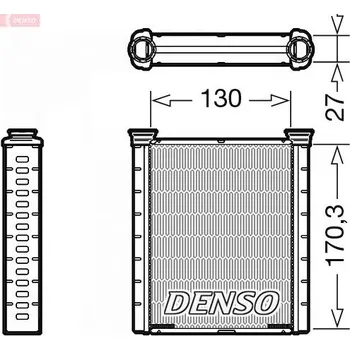 Výměník tepla Výměník tepla, vnitřní vytápění DENSO DRR46001