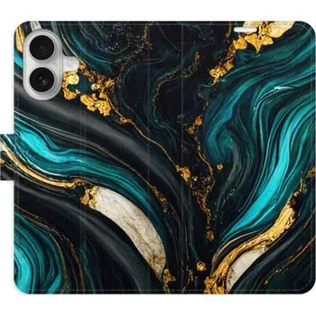 Pouzdro na mobilní telefon Flipové pouzdro iSaprio - Dark Paint - iPhone 16