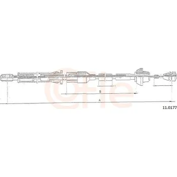 Plynové lanko Lanko plynu COFLE 11.0177