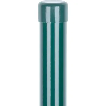 Příslušenství pro plot Stĺpik Strend Pro METALTEC, 48/2800/1,50 mm, zelený, okrúhly, čiapočka, Zn+PVC, RAL6005