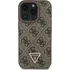 Pouzdro na mobilní telefon Guess PU 4G Strass Triangle Metal Logo + Crossbody pro iPhone 16 Pro Max
