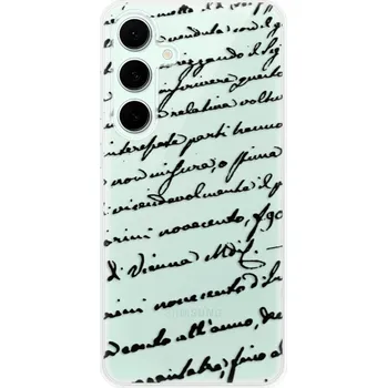 Pouzdro na mobilní telefon Odolné silikonové pouzdro iSaprio - Handwriting 01 - black - Samsung Galaxy S24 FE