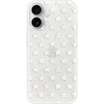 Pouzdro na mobilní telefon Odolné silikonové pouzdro iSaprio - Stars Pattern - white - iPhone 16