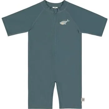 Kojenecké plavky Lässig Splash Short Sleeve Sunsuit whale blue - 19-24m