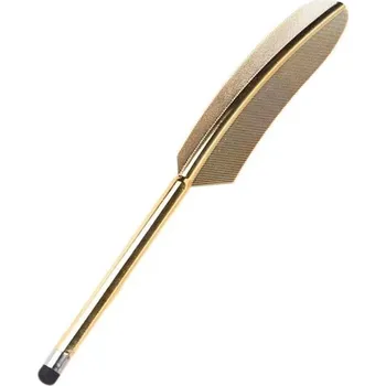 Dotykové pero na mobil | stylus pro tablet, styl pírko - Zlatá