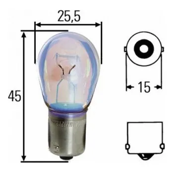 Žárovka HELLA 12V 21W BA15s