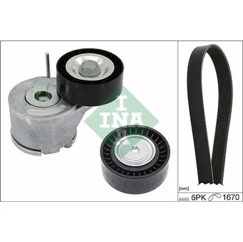 Sada žebrovaných klínových řemenů Schaeffler INA 529 0380 10