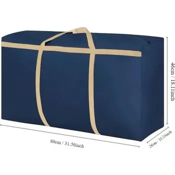 Cestovní taška Velká voděodolná taška na cestování | cestovní taška, úložná taška - 1ks Modrá 105L