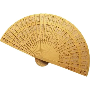 Skládací dřevěný vějíř ruční práce - 6