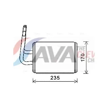 Výměník tepla Výměník tepla, vnitřní vytápění AVA Benelux MZA6268