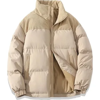 Pánský zimní kabát Pánská zimní bunda ND792 Barva: Khaki, Velikost: XL