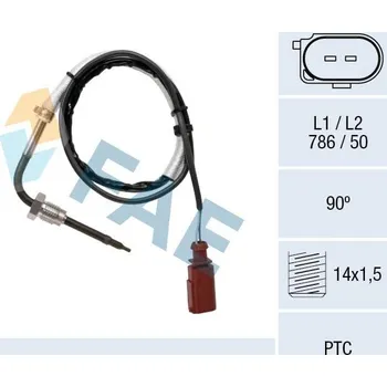 Čidlo automobilu Čidlo, teplota výfukových plynů FAE 68089