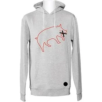 Pánská mikina YES mikina - Pig Hood Gray (GRAY) velikost: M