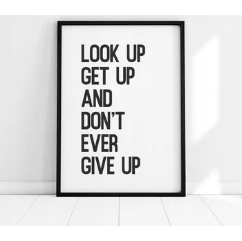 Plakát Plakát na zeď Nápis Don't Give Up A3 (29,7 x 42 cm)