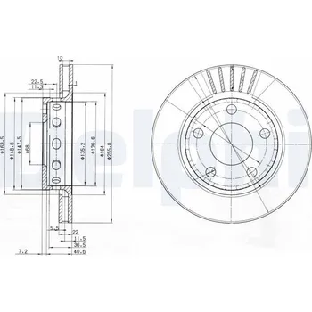 Brzdový kotouč Brzdový kotouč DELPHI BG3785
