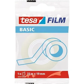 Lepicí páska TESA Lepící páska BASIC transparentní, 33 m, 19 mm