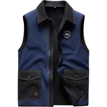 Pánský kabát Pánská vesta DIMU271 Barva: Tmavě Modrá, Velikost: 2XL