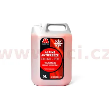 Auto-moto MILLERS OILS Alpine Antifreeze Extend - Red - nemrznoucí kapalina s prodlouženou životností s antikorozními účinky 5 l MILLERS OILS MI 56685