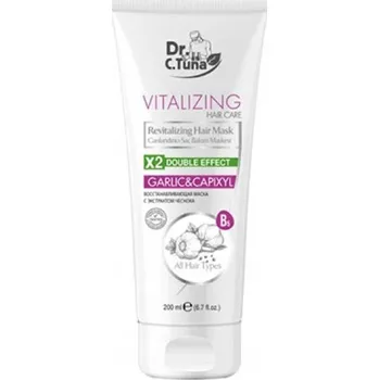 Vlasová regenerace FARMASI Dr.C. Tuna Vitalizační maska na vlasy česnek + Capixyl 200 Ml