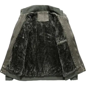 Pánský zimní kabát Pánská zimní bunda ND808 Barva: Šedá, Velikost: 4XL