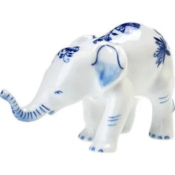 Figurka Royal Dux, Duchcov Slůně 11 cm cibulák