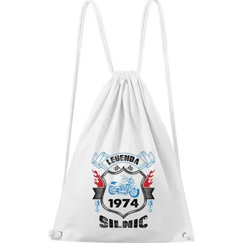 DOBRÝ TRIKO Bavlněný batoh Legenda silnic Barva: Bílá