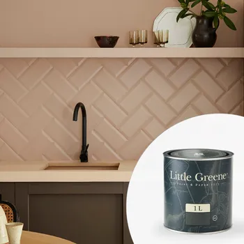 Barva na vlasy Little Greene Barva na kachličky - Polomatná - 1L - Intelligent Satin Vyberte odstín:: Cream Colour (55)