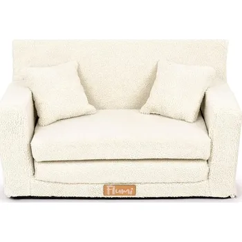 Obývací pokoj Flumi Dětská rozkládací pohovka Boucle světle béžová