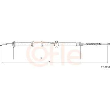 Autodíl Tažné lanko, parkovací brzda COFLE 12.0733