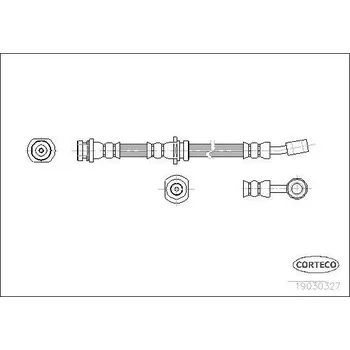 Brzdová hadice Brzdová hadice CORTECO 19030327