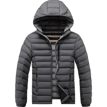 Pánský zimní kabát Pánská zimní bunda ND781 Barva: Šedá, Velikost: 4XL