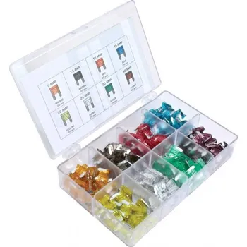 Autopojistky Autopojistky ploché nožové micro, 5 - 40 A, sada 200 ks - ASTA