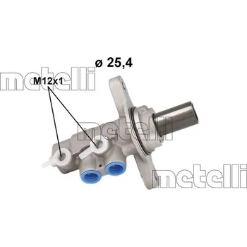 Brzdový válec Hlavní brzdový válec METELLI 05-1265