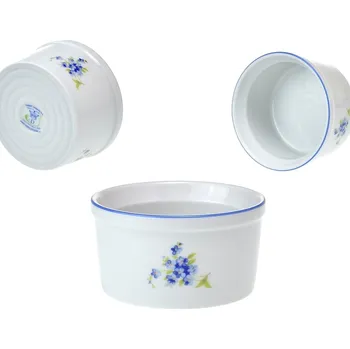 Český porcelán, Dubí Miska zapékací 200 ml Muffi - pomněnky