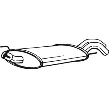 Výfukový systém Zadní tlumič výfuku BOSAL 233-715