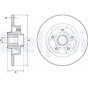 Brzdový kotouč Brzdový kotouč DELPHI BG9132RS