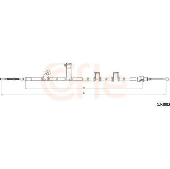 Autodíl Tažné lanko, parkovací brzda COFLE 1.KI002